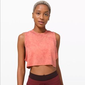Lululemon All Yours Crop Tank Top - Size 6 - Cloud Wash
